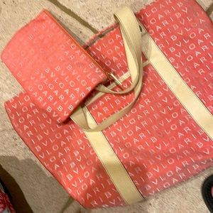 Pink tote bag
